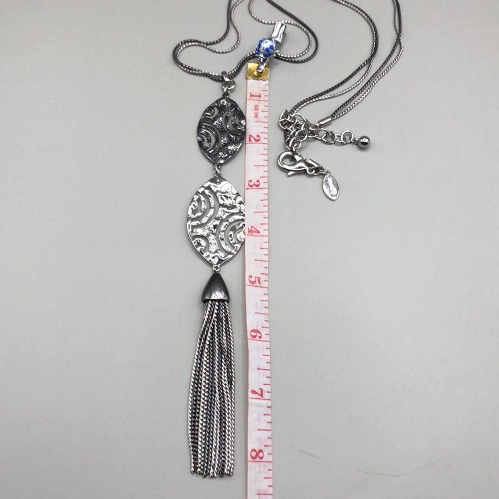 Curated bundle Chico's WHBM layered look trendy statement necklaces lot 2 - Picture 7 of 8